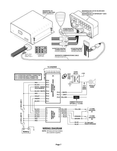 light bar wiring diagram whelen 295hfs4 